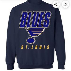 💙🏒BRAND NEW Etsy Saint Louis Blues Hockey Navy XL sweatshirt 💙🏒